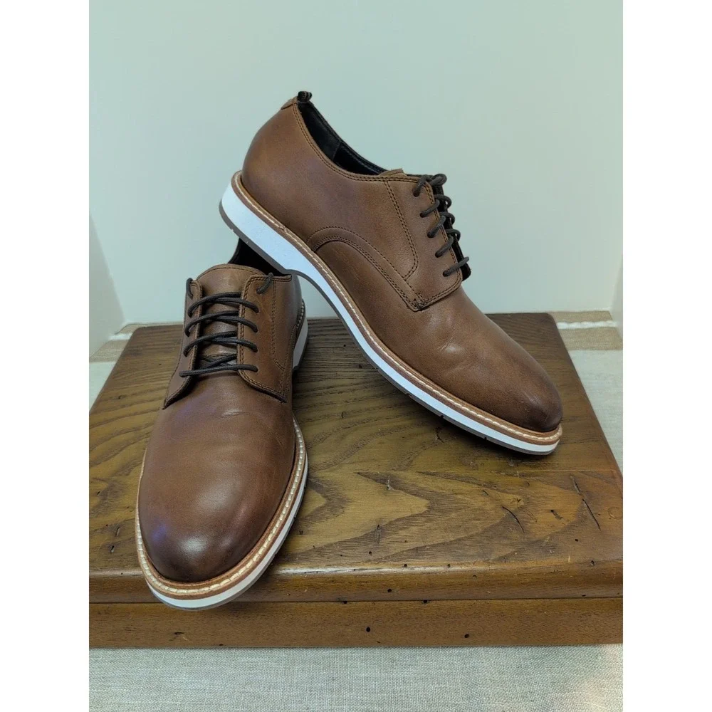 Cole Haan 10.5 Morse Grand Os Plain Toe Derby Shoes
